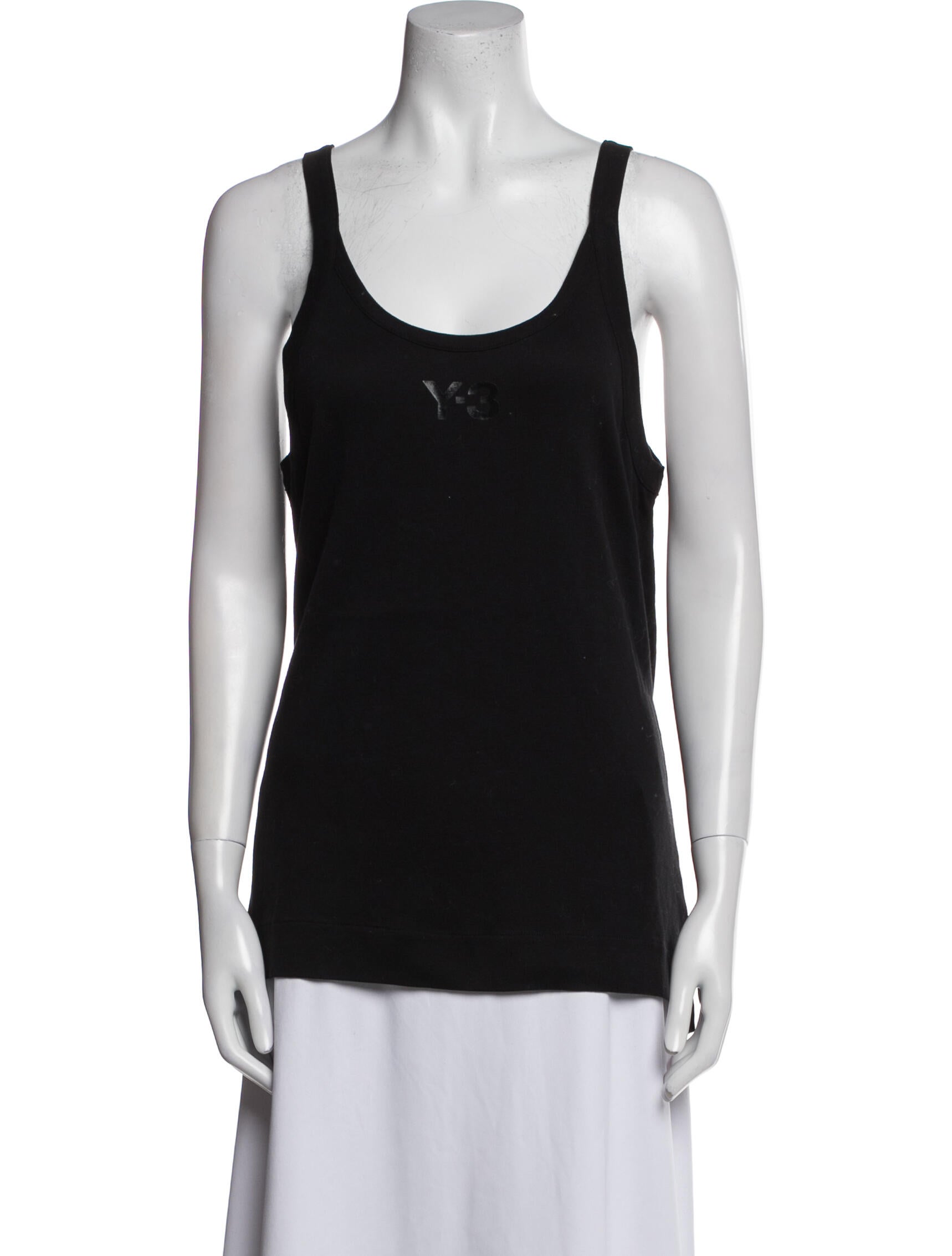 Y's by Yohji Yamamoto Scoop Neck Sleeveless Top